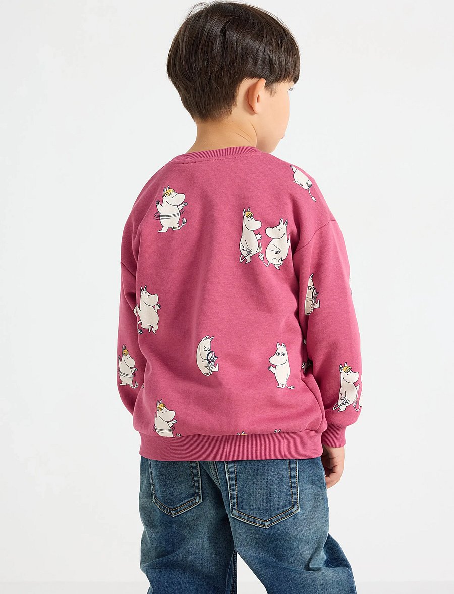 Lindex - Moomin sweatshirt with brushed inside - dark dusty pink - 3