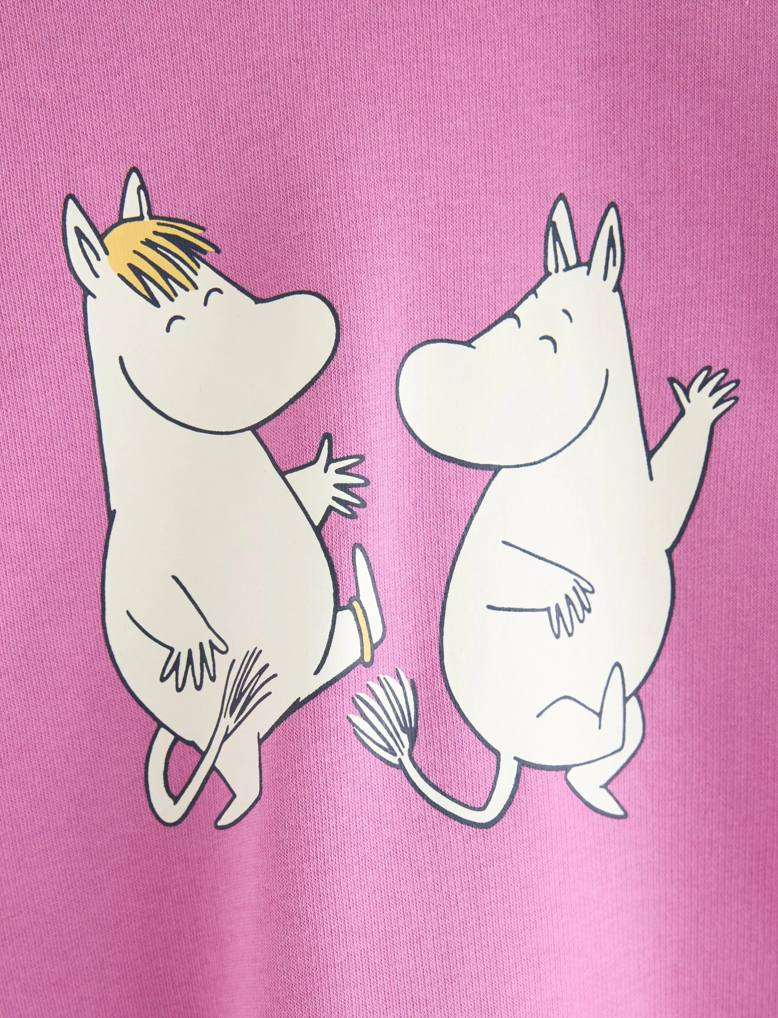 Lindex - Moomin sweatshirt with brushed inside - dusty pink - 5