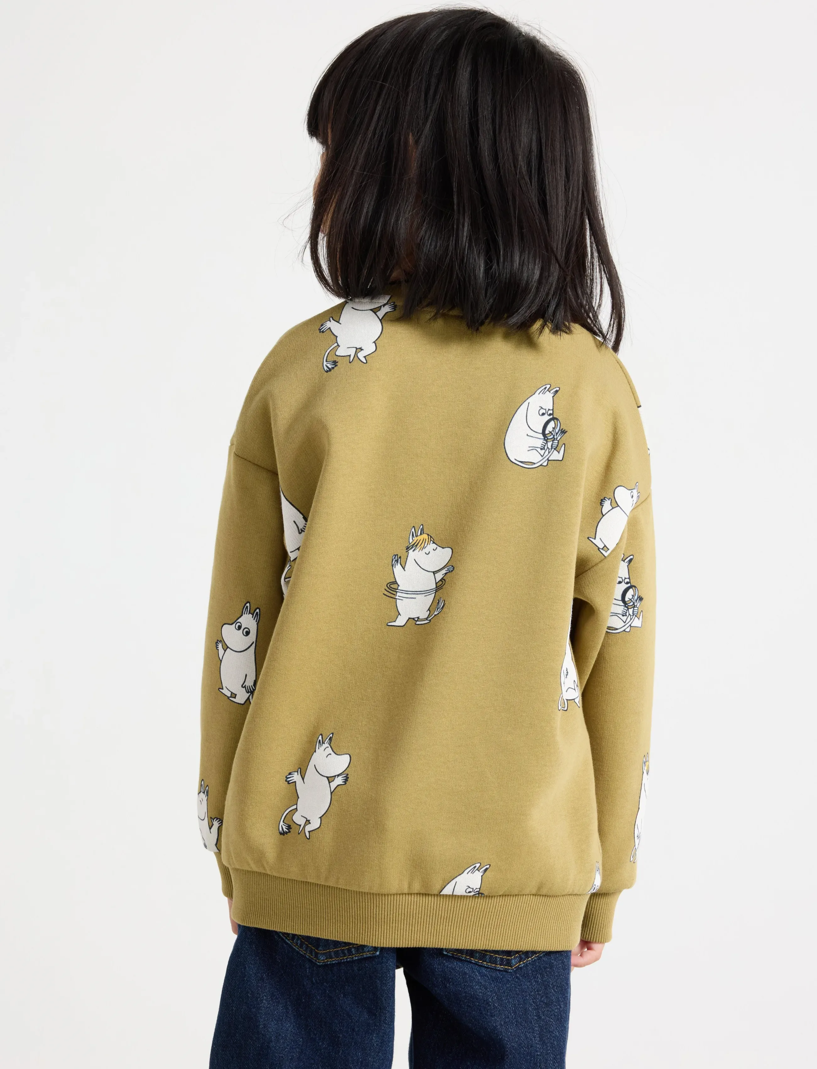 Lindex - Moomin sweatshirt with brushed inside - sweatshirts - khaki - 3