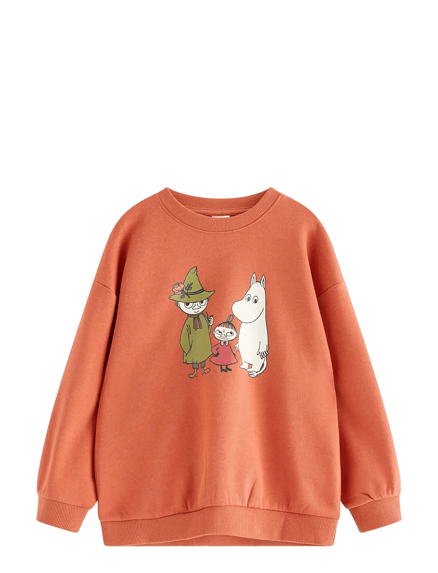 Lindex - Moomin sweatshirt with brushed inside - light dusty coral - 1