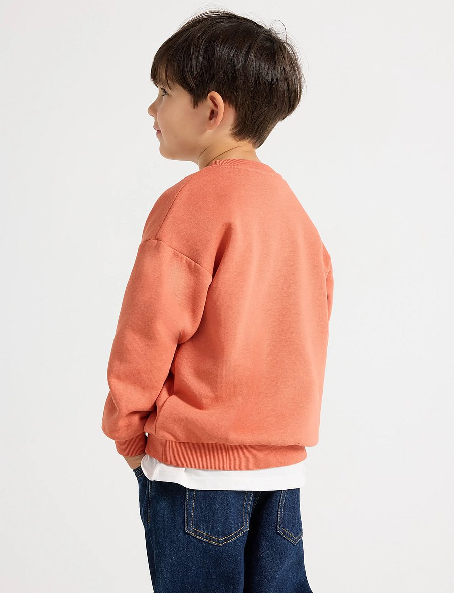 Lindex - Moomin sweatshirt with brushed inside - light dusty coral - 3