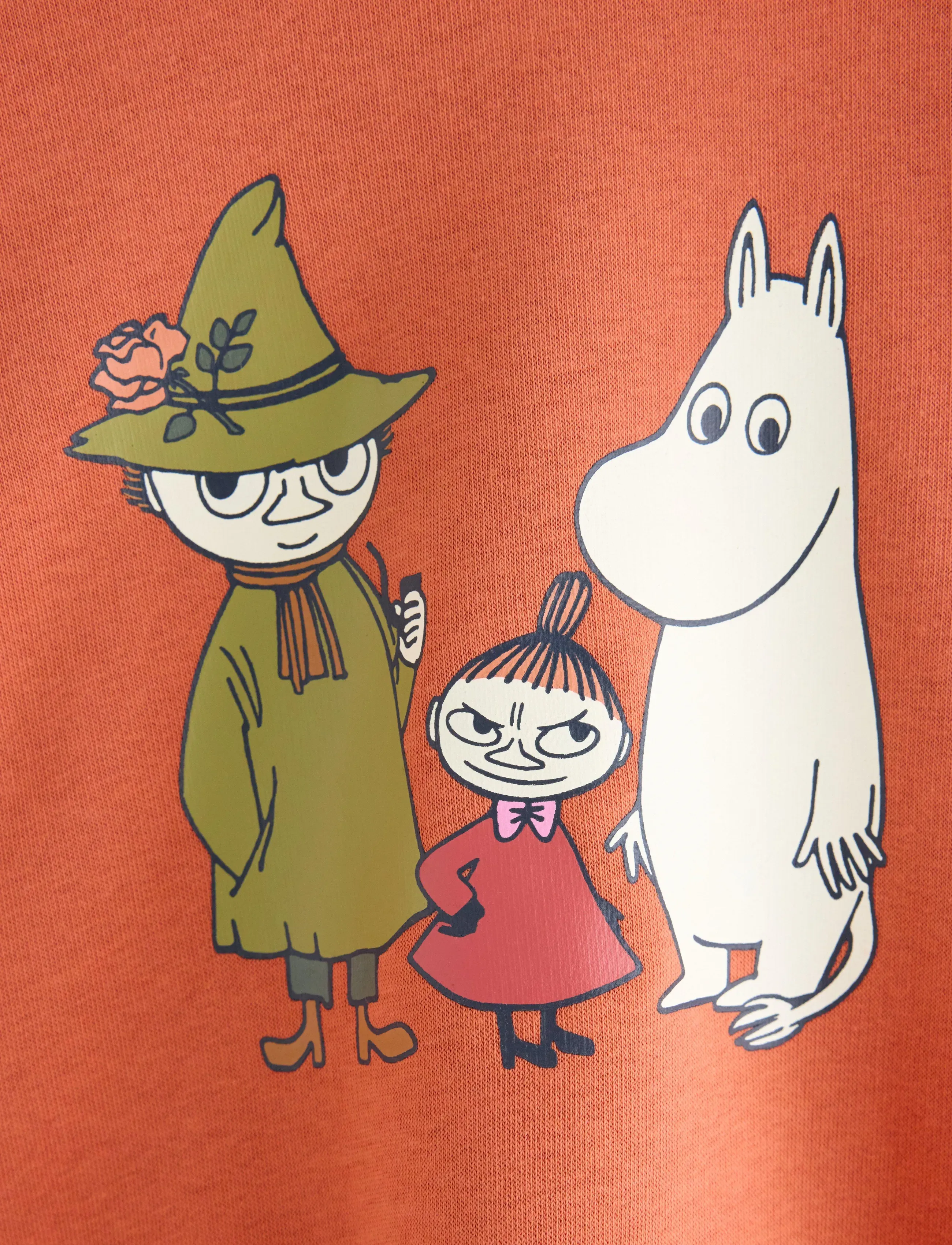 Lindex - Moomin sweatshirt with brushed inside - light dusty coral - 5