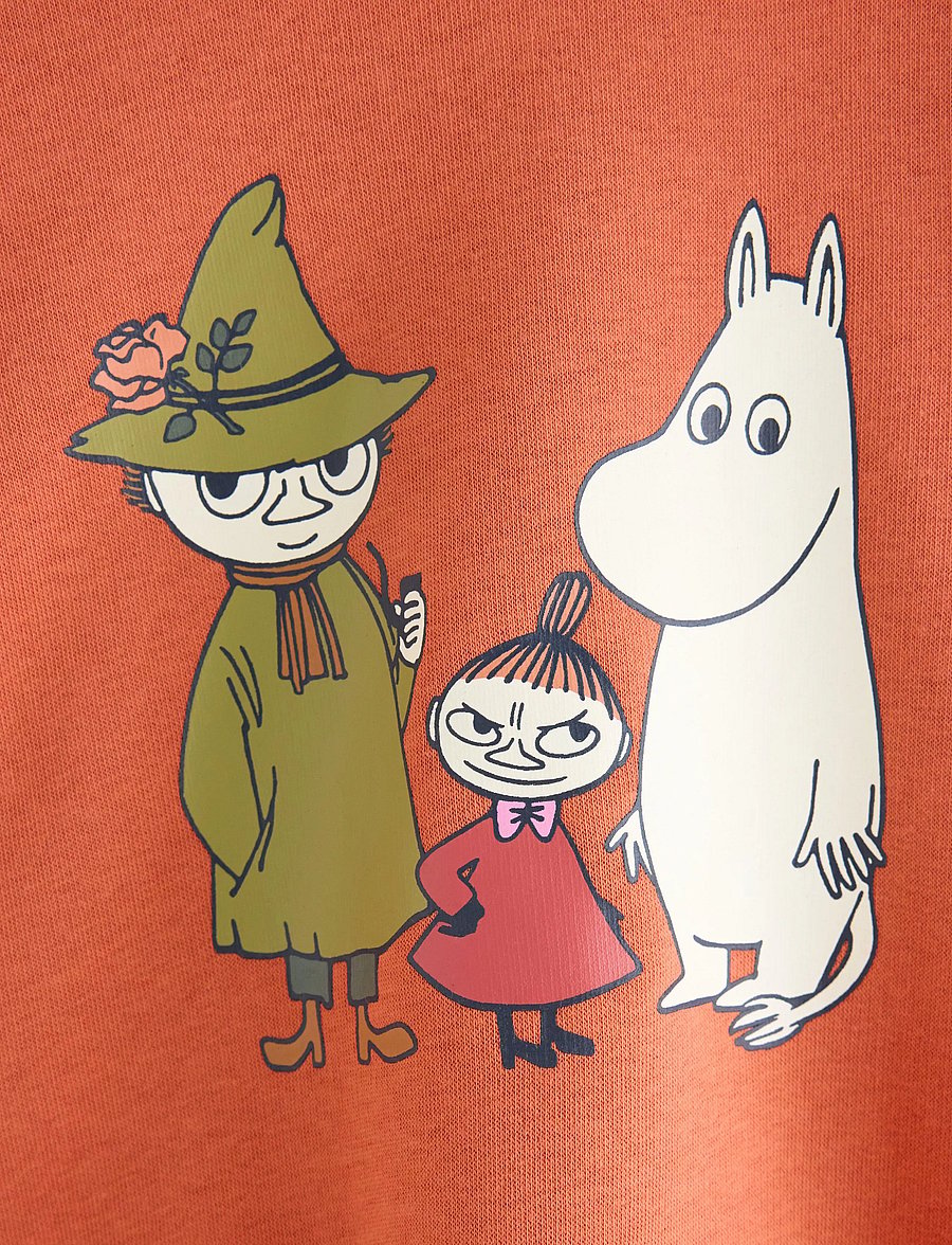 Lindex - Moomin sweatshirt with brushed inside - light dusty coral - 5