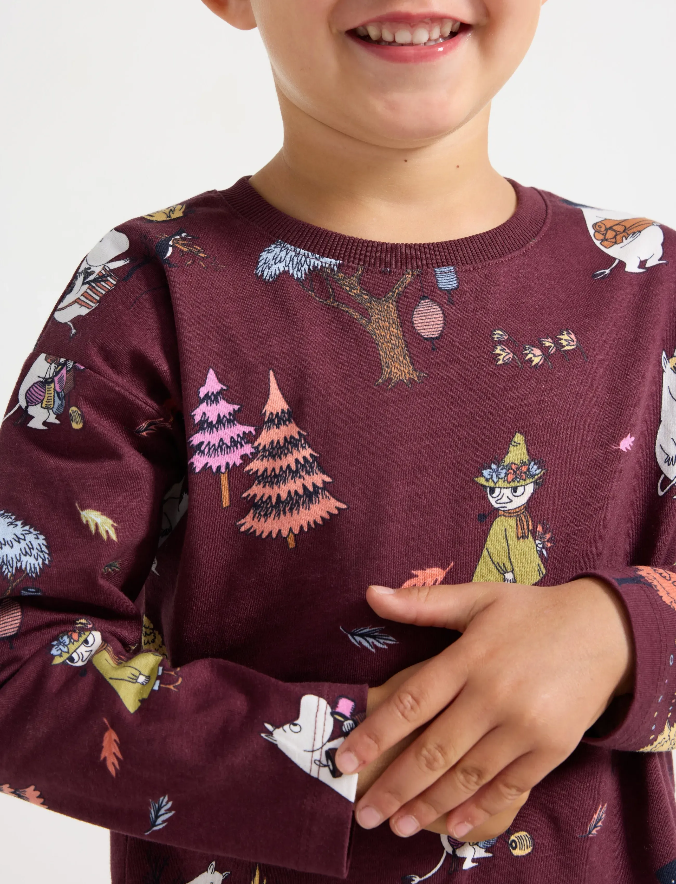Lindex - Moomin long-sleeved top - dark lilac - 4