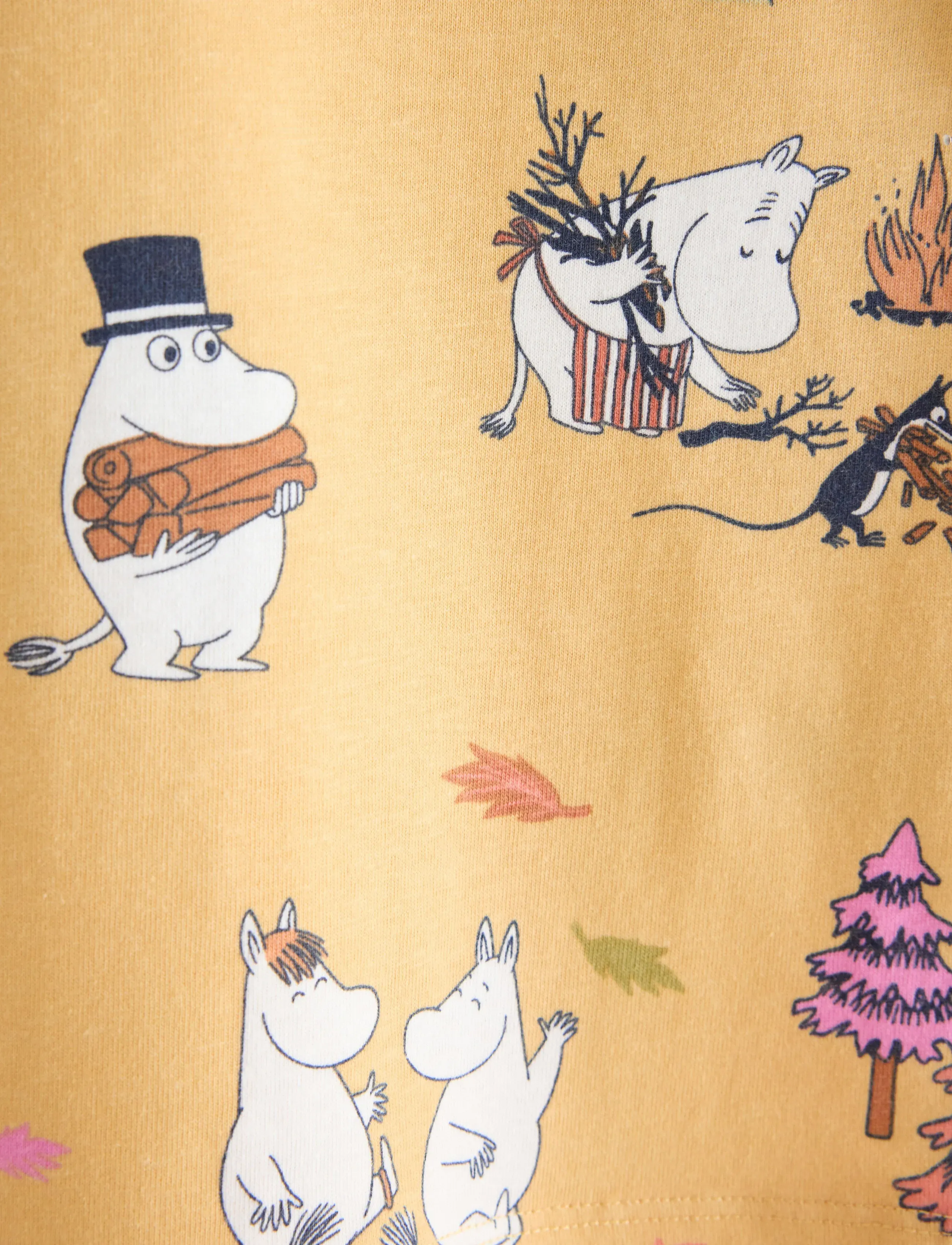 Lindex - Moomin long-sleeved top - dusty yellow - 5