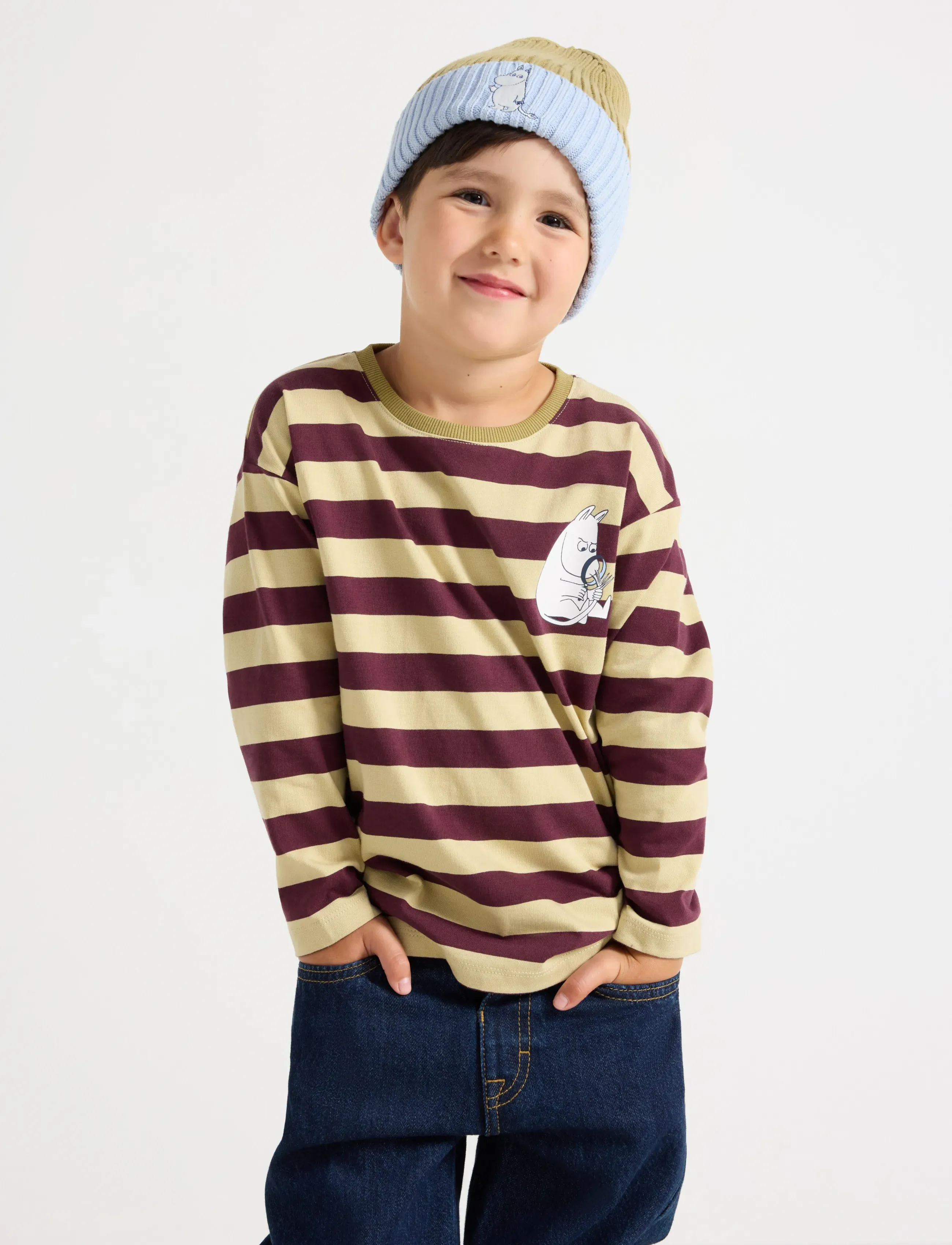 Lindex Moomin long-sleeved top - Oberteile & T-Shirts - LIGHT DUSTY GREEN / khaki/green