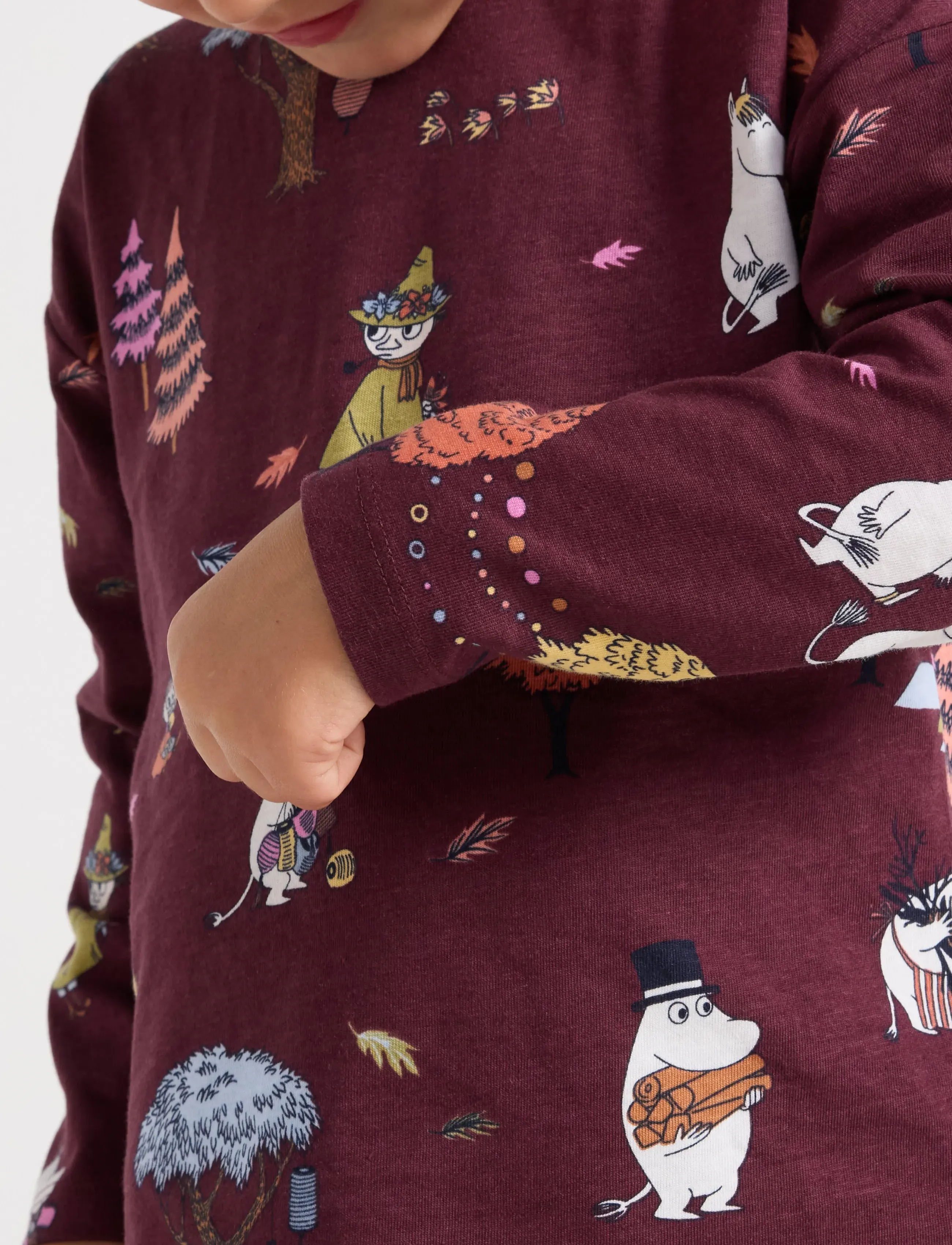 Lindex - Moomin leggings with brushed inside - retuusid - dark lilac - 4