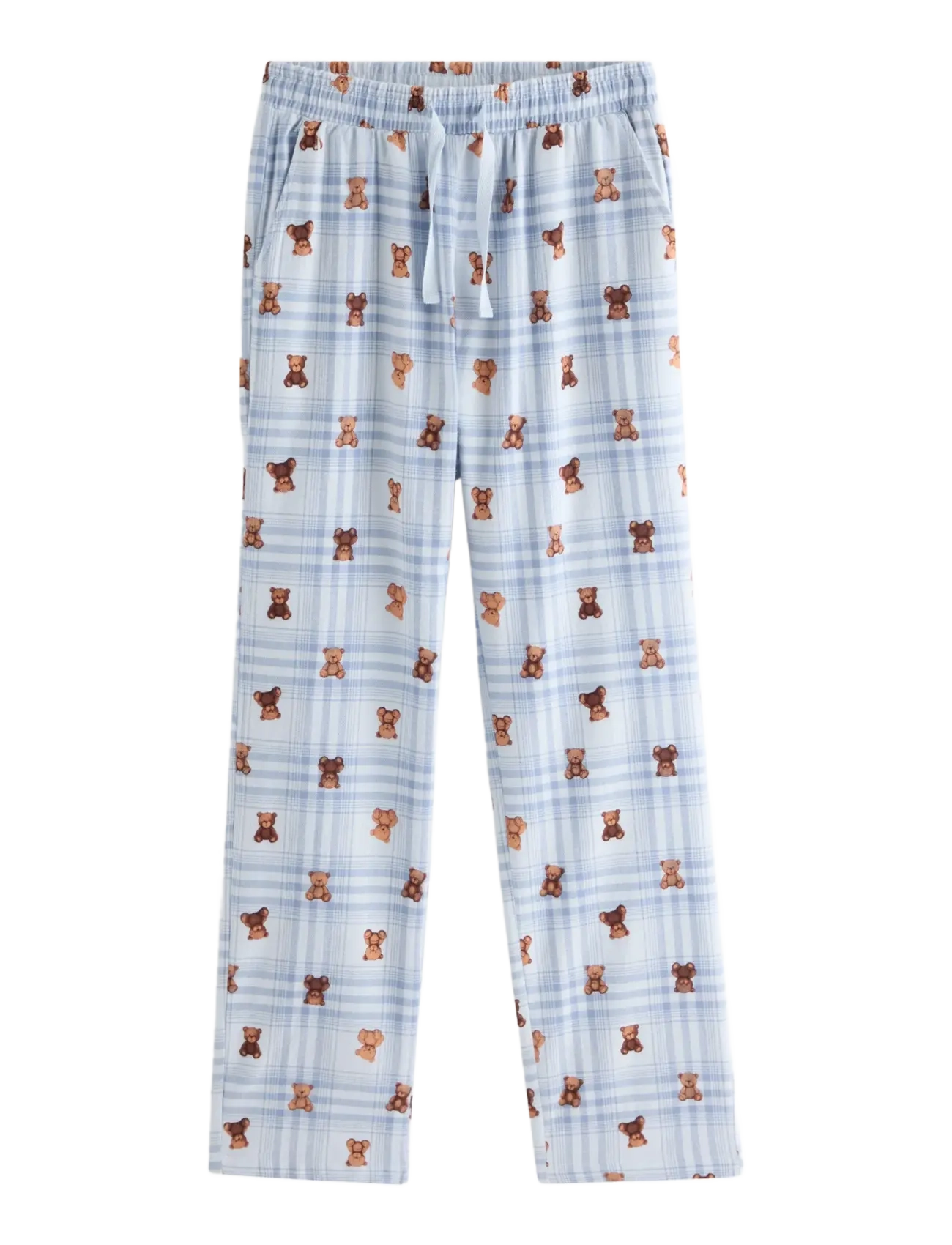 Lindex Pyjama trousers in flannel - New Arrivals - LIGHT BLUE / blue