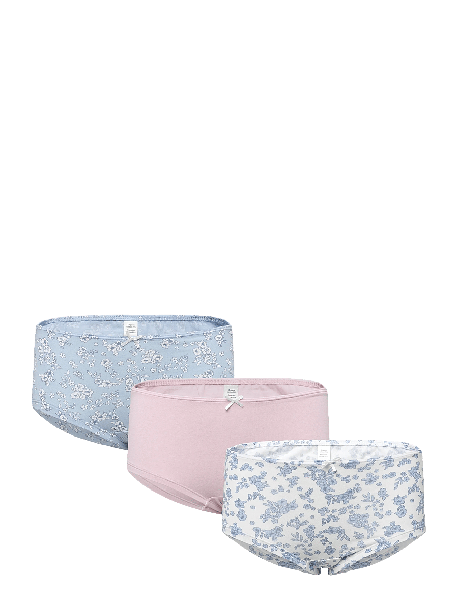 Lindex - Brief Hipster 3p Fleur bleue - slips - light blue - 0