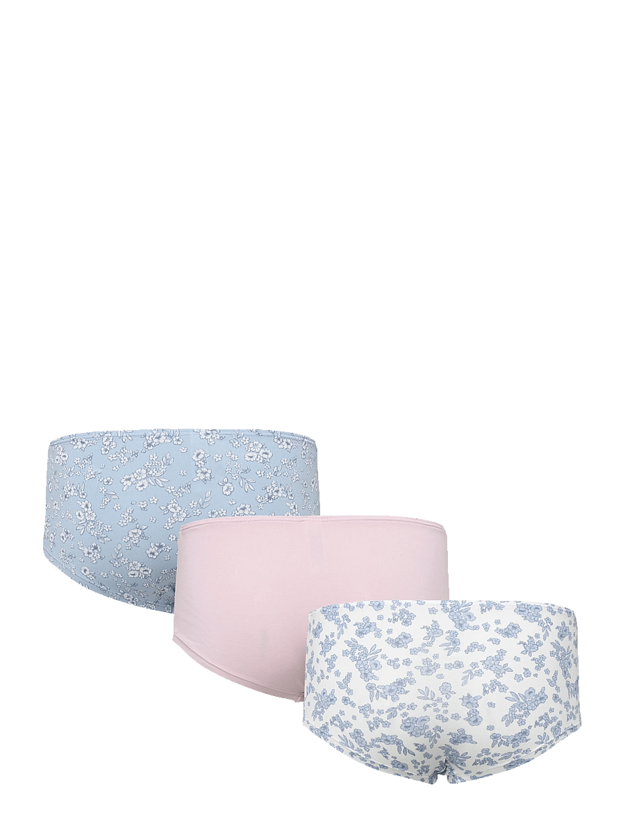 Lindex - Brief Hipster 3p Fleur bleue - slips - light blue - 1