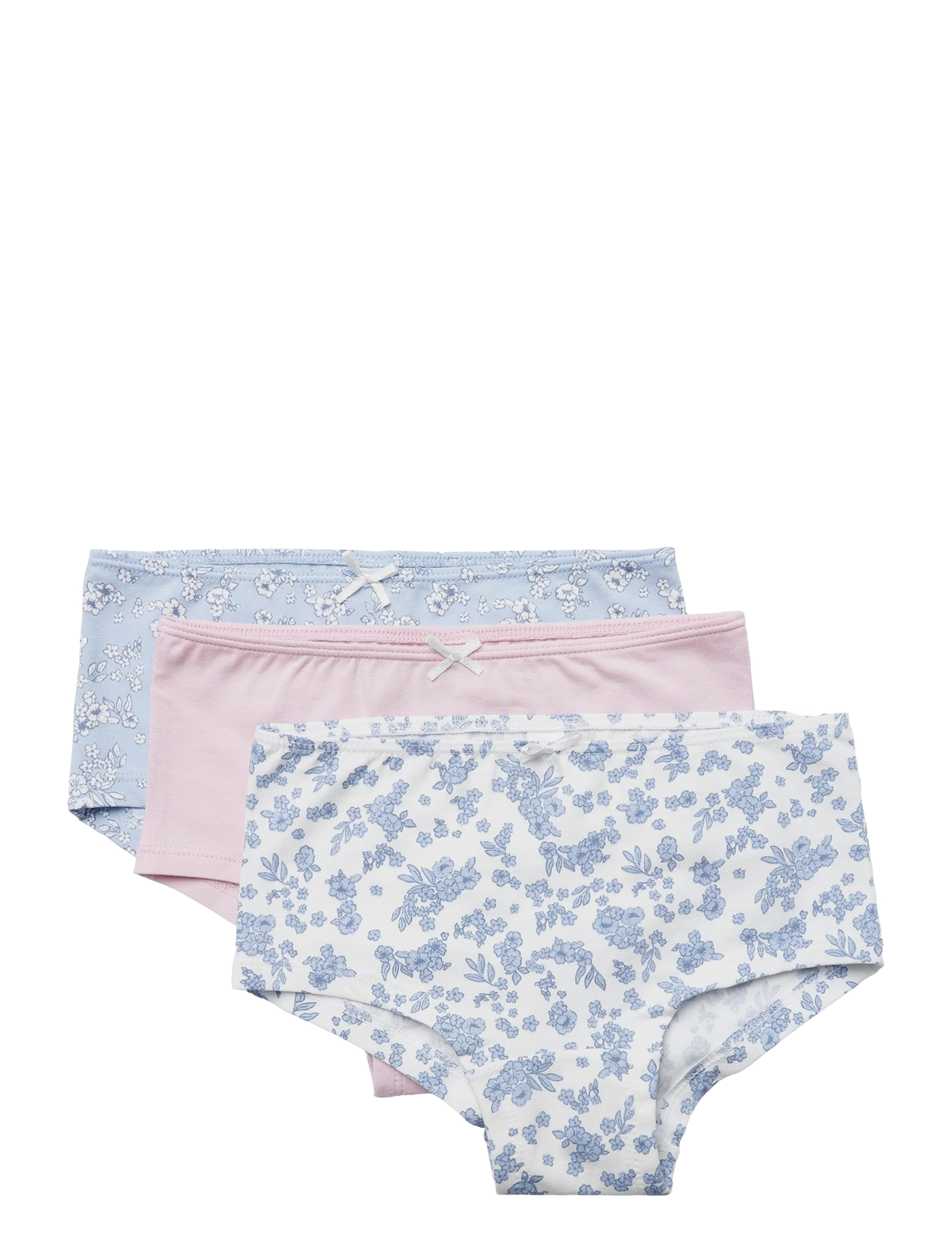 Lindex - Brief Hipster 3p Fleur bleue - püksikud - light blue - 2