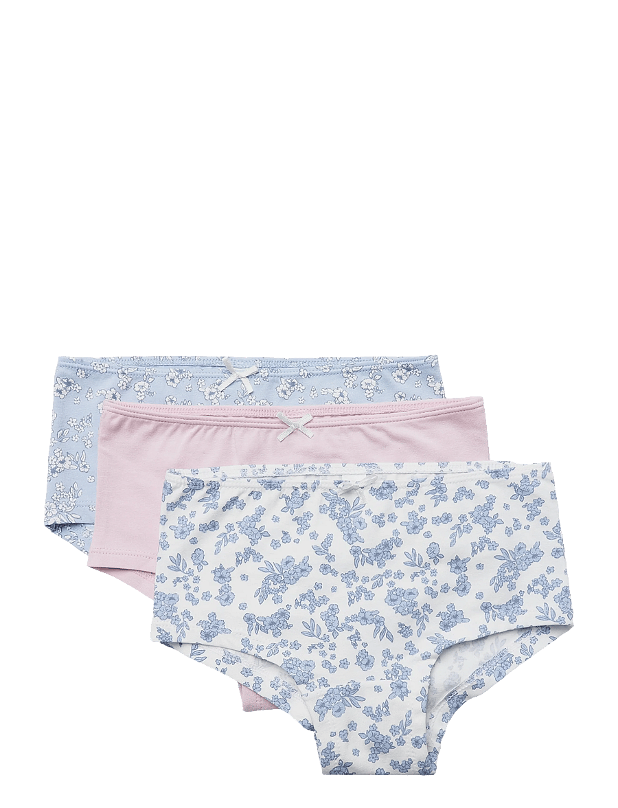 Lindex - Brief Hipster 3p Fleur bleue - slips - light blue - 2
