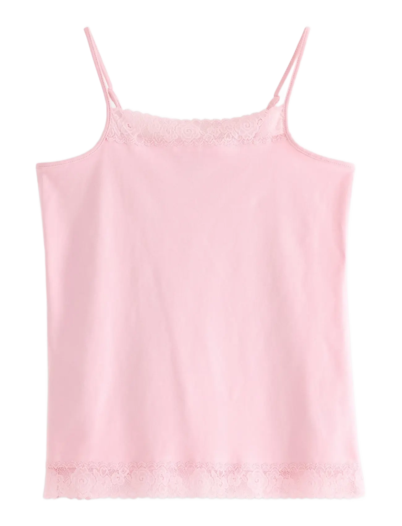 Lindex Tank top with lace - Lindex - LIGHT PINK / pink/rose