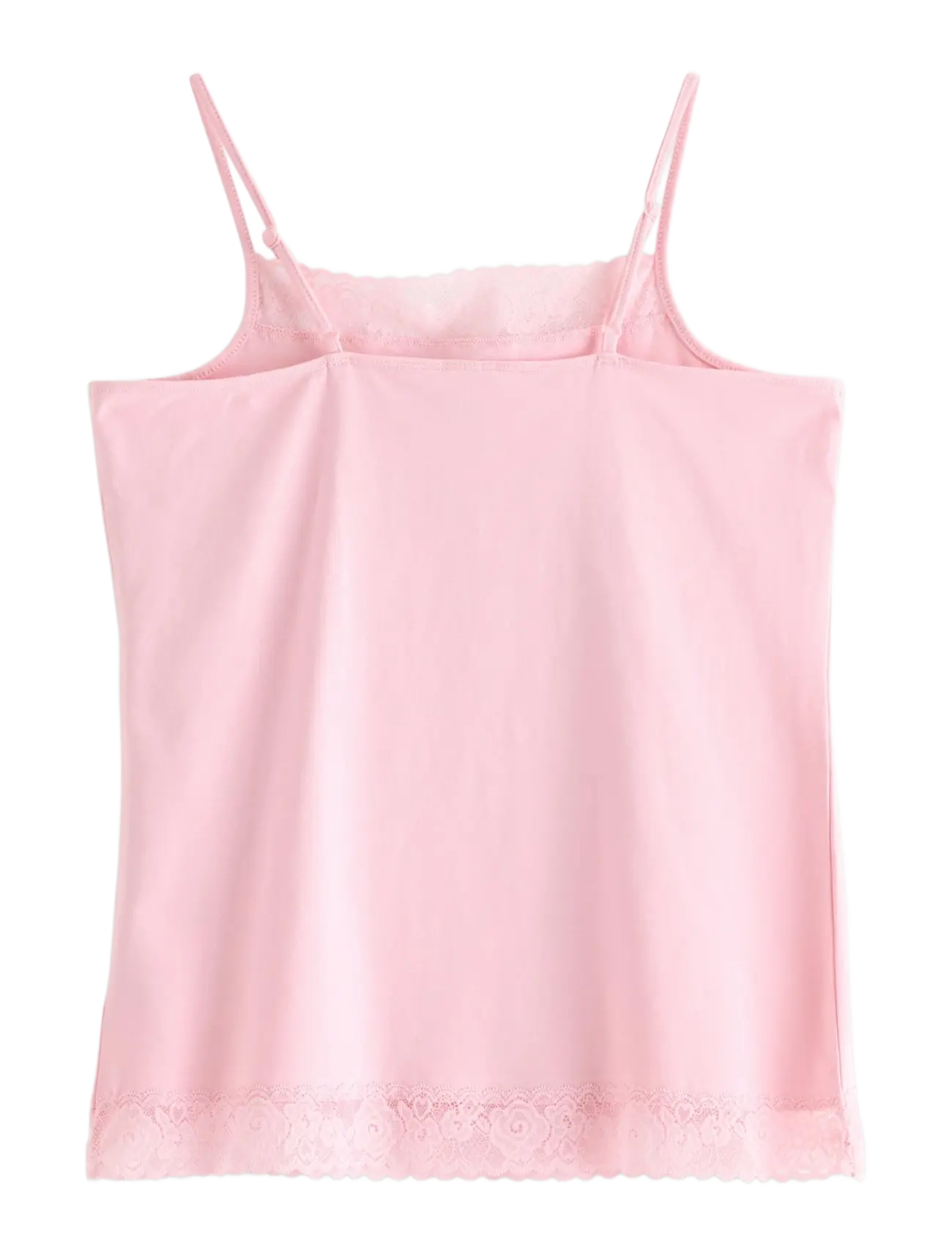 Lindex - Tank top with lace - light pink - 2