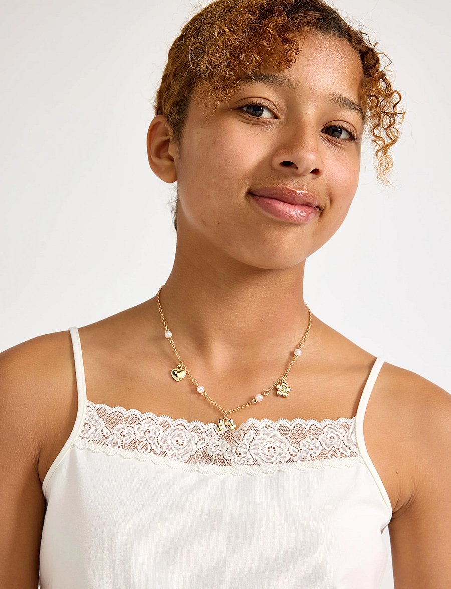 Lindex - Tank top with lace - Ærmeløs undertrøje - off white - 4