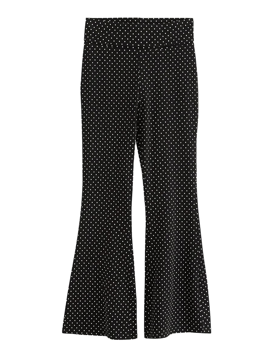 Lindex - Yoga trousers with dots - bukser - black - 1