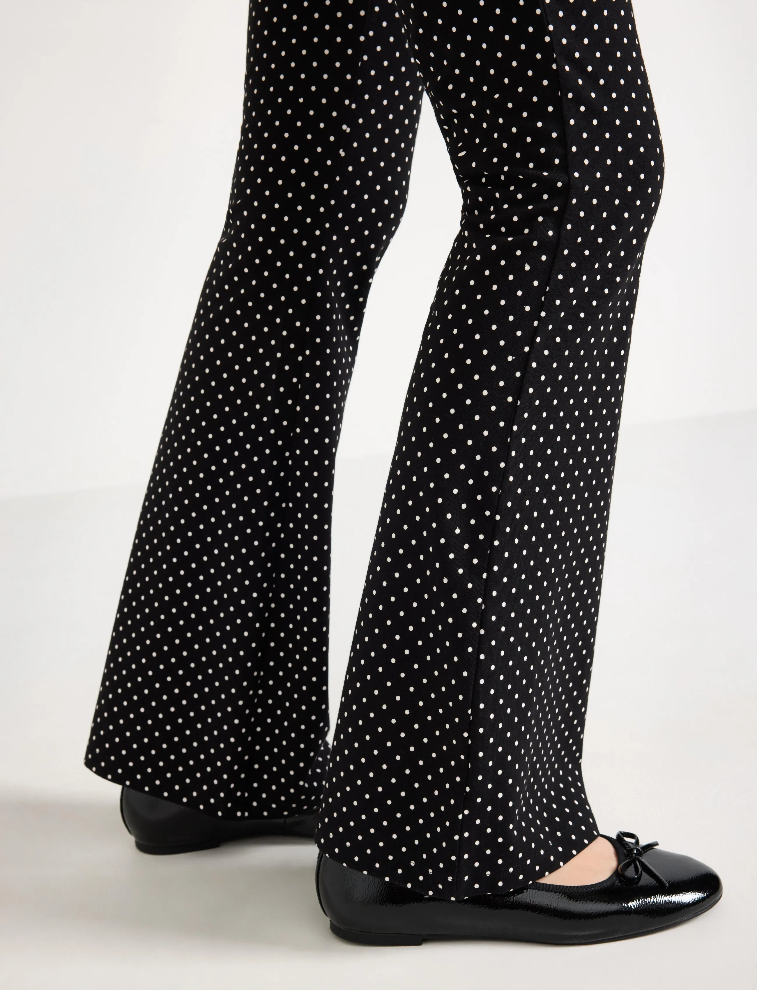 Lindex - Yoga trousers with dots - black - 4