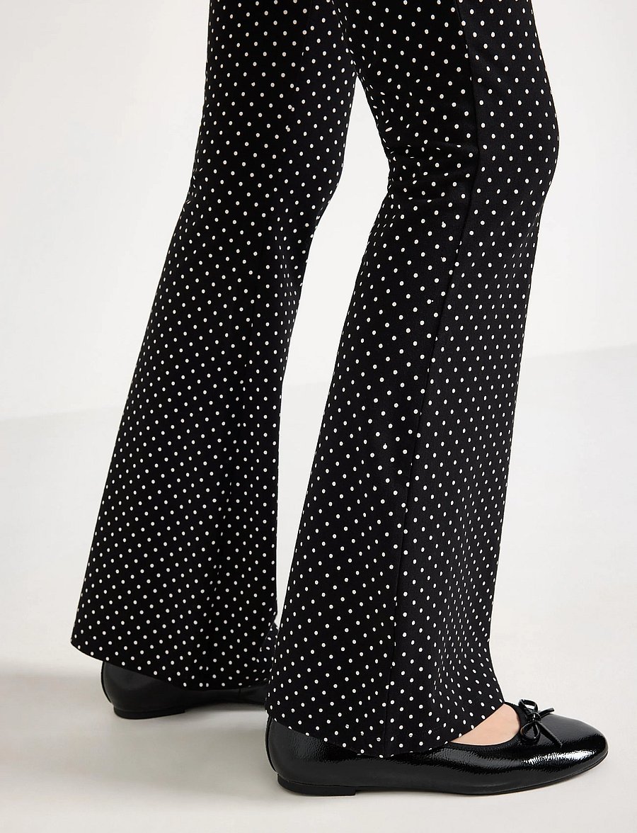 Lindex - Yoga trousers with dots - bukser - black - 4