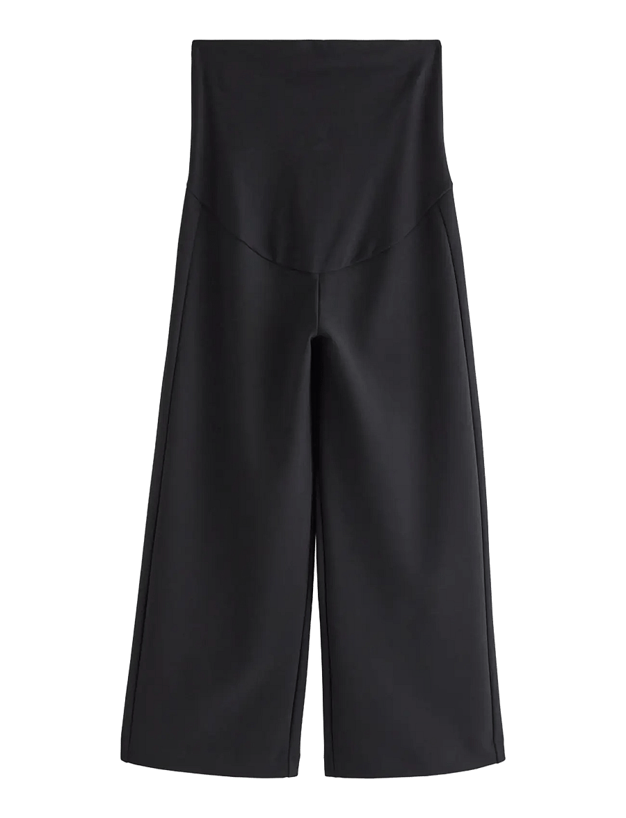 Lindex - MOM Maternity trousers with cropped leg - culottes - black - 0
