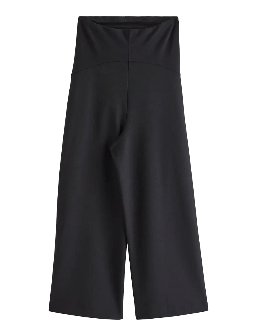 Lindex - MOM Maternity trousers with cropped leg - culottes - black - 1