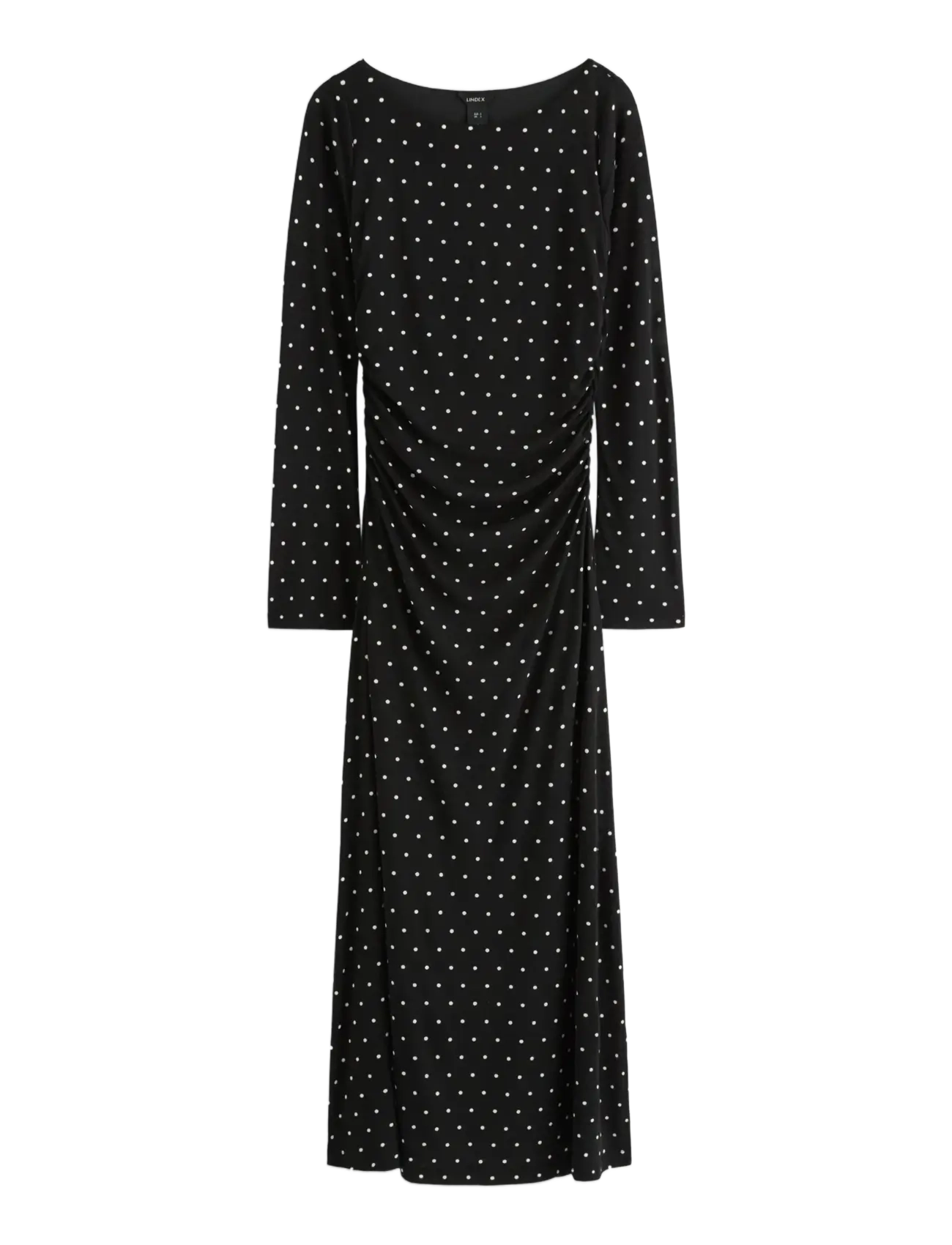 Lindex - Long sleeved midi dress - midi dresses - black - 1