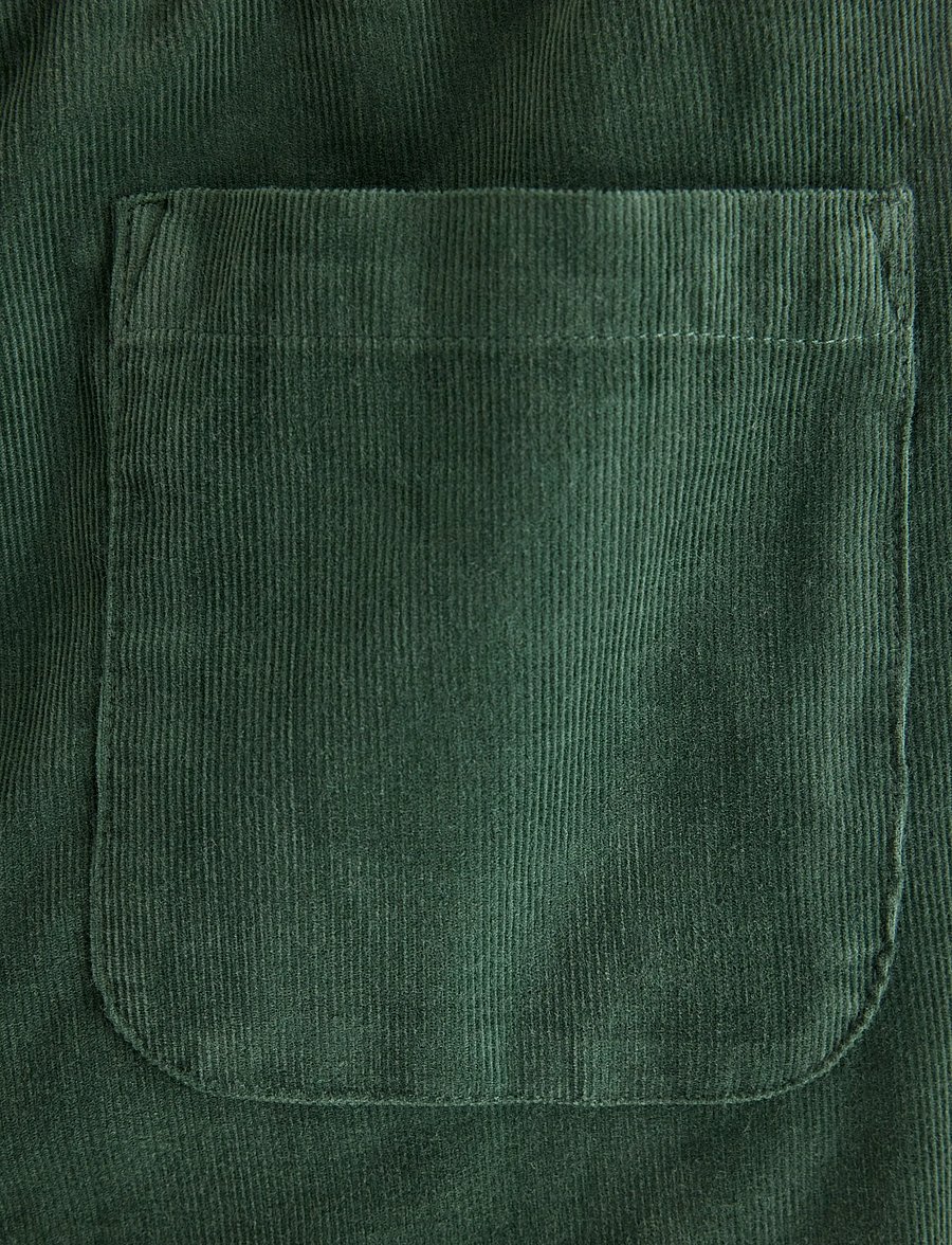 Lindex - Lined corduroy joggers - mjukisbyxor - dark dusty green - 2
