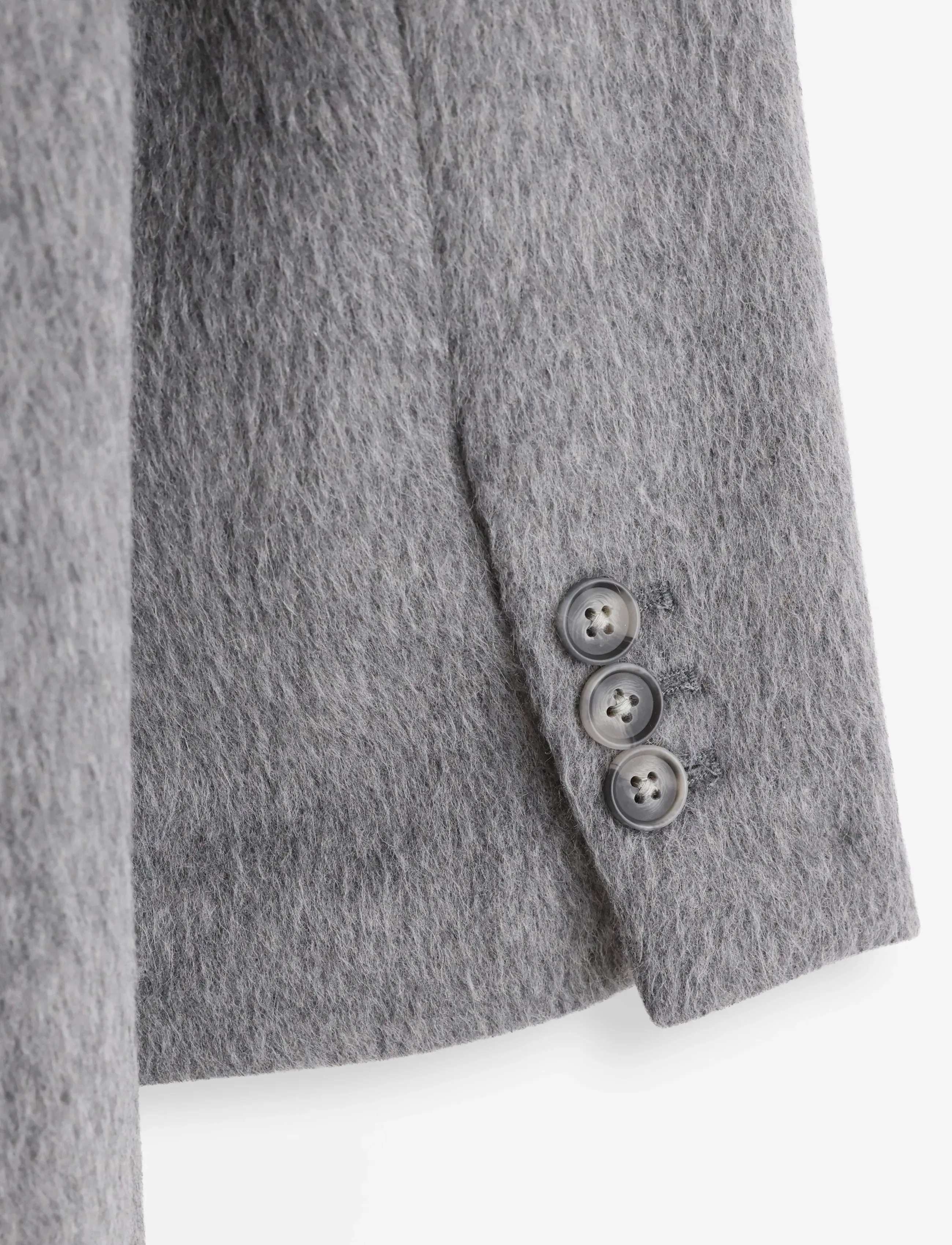 Lindex - Coat in wool blend - winterjacken - grey melange - 5