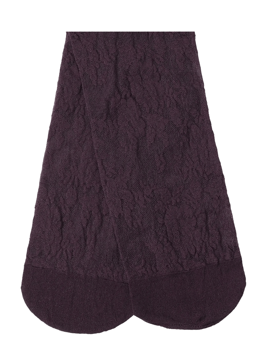 Lindex - Tights in lace 40 denier - særlige begivenheder - dark red - 1
