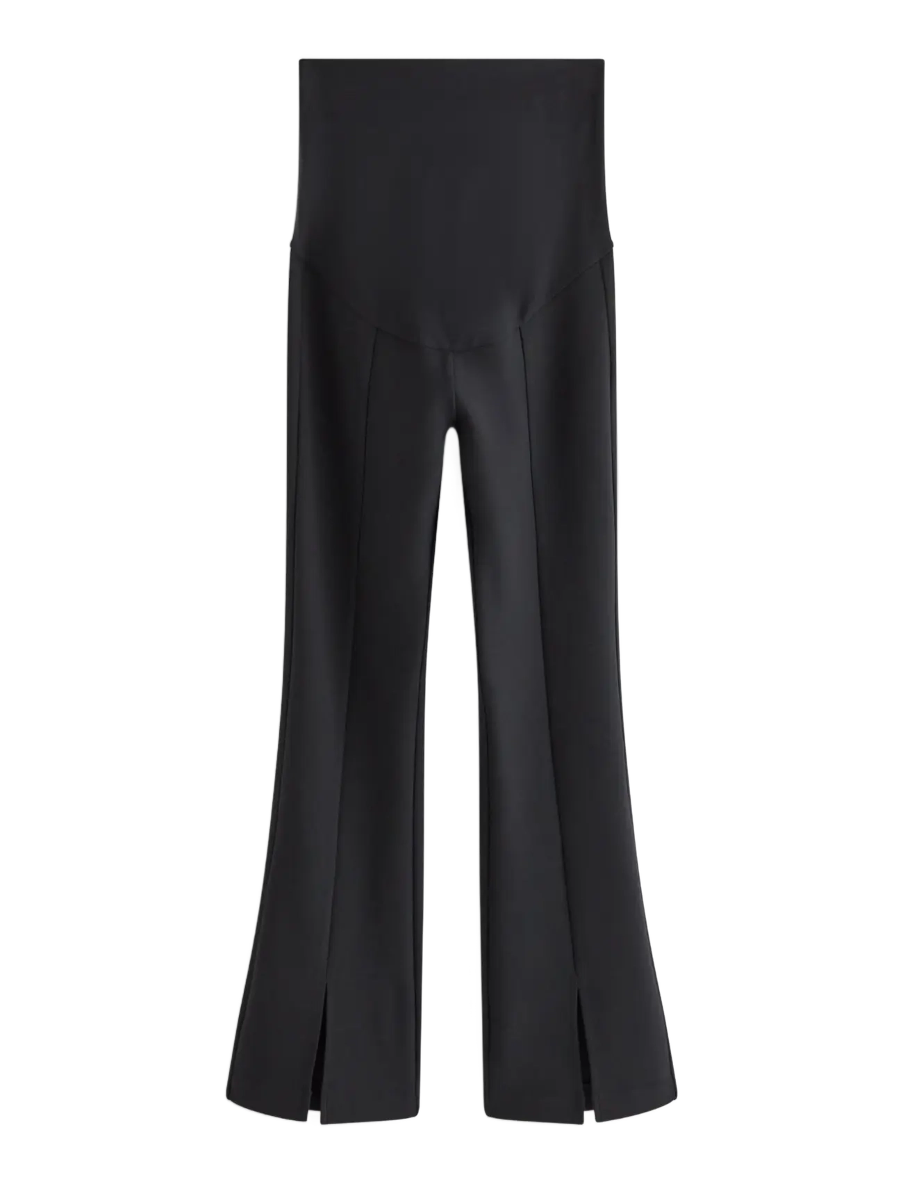 Lindex MOM Maternity trousers with flared legs - nederdelar - black - Mammakläder - BLACK / black
