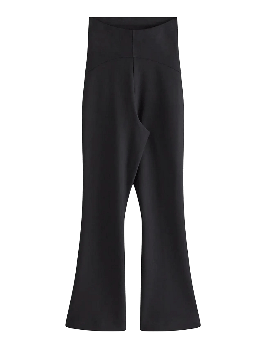 Lindex - MOM Maternity trousers with flared legs - nederdelar - black - 1