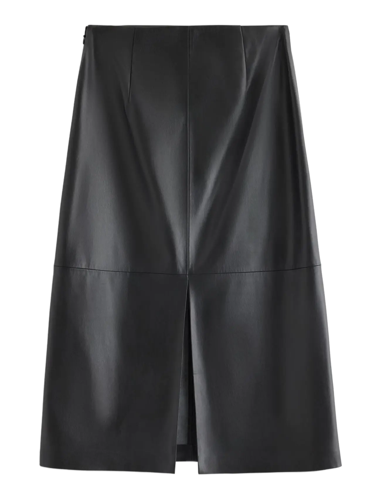 Lindex - Midi skirt in imitation leather - black - 2