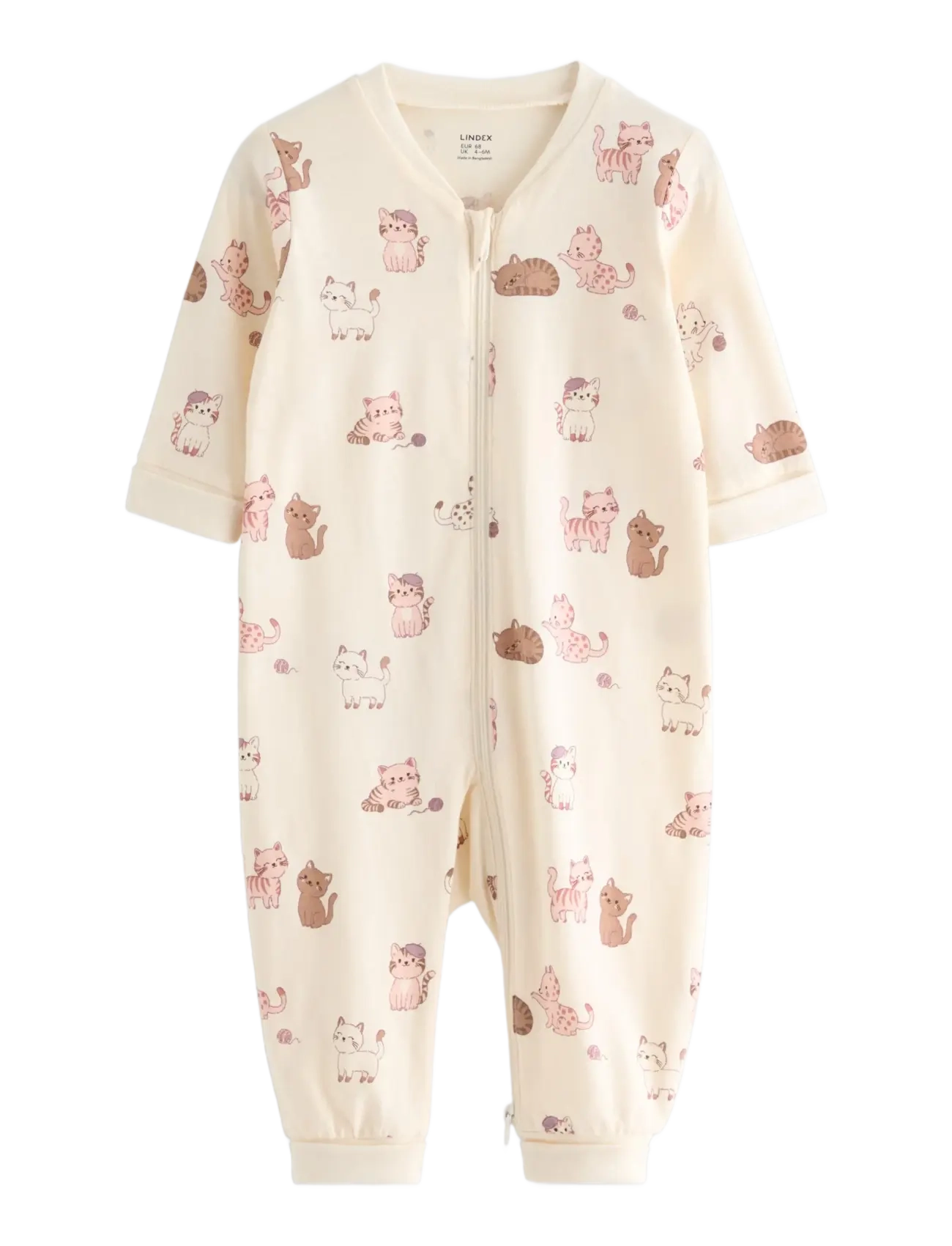 Lindex Pyjamas With Application At The Back, 104, Pyjamas, Weiß - Onesie, Kinder