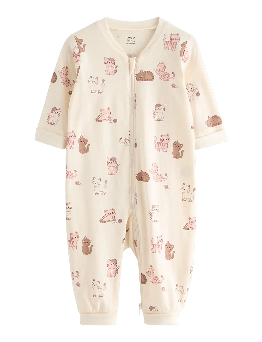 Lindex - Pyjamas with application at the back - white - 0