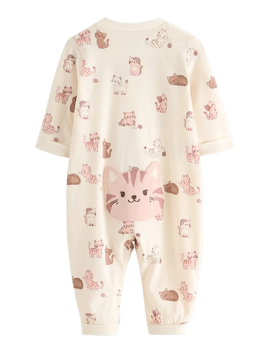 Lindex - Pyjamas with application at the back - white - 1