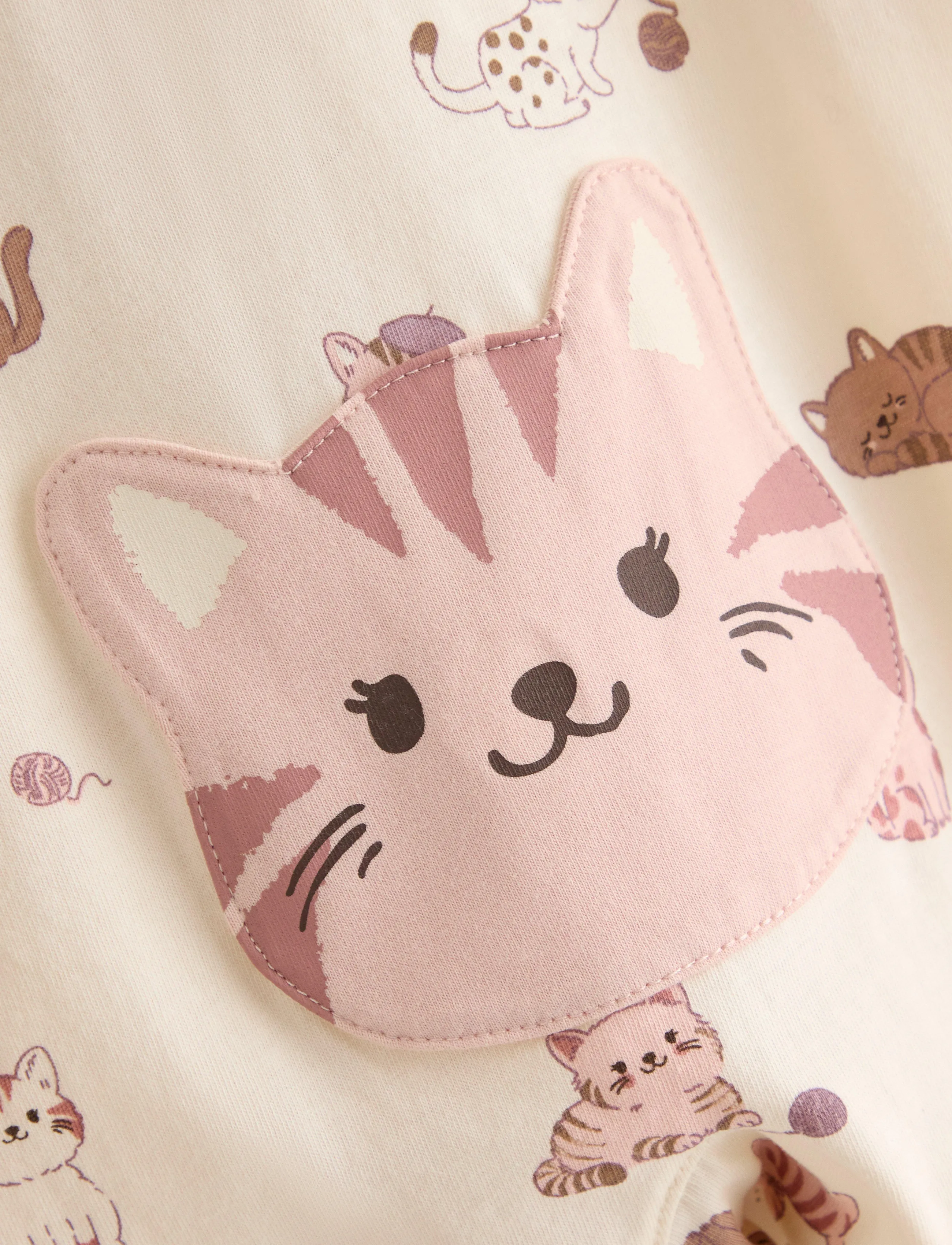 Lindex - Pyjamas with application at the back - white - 2