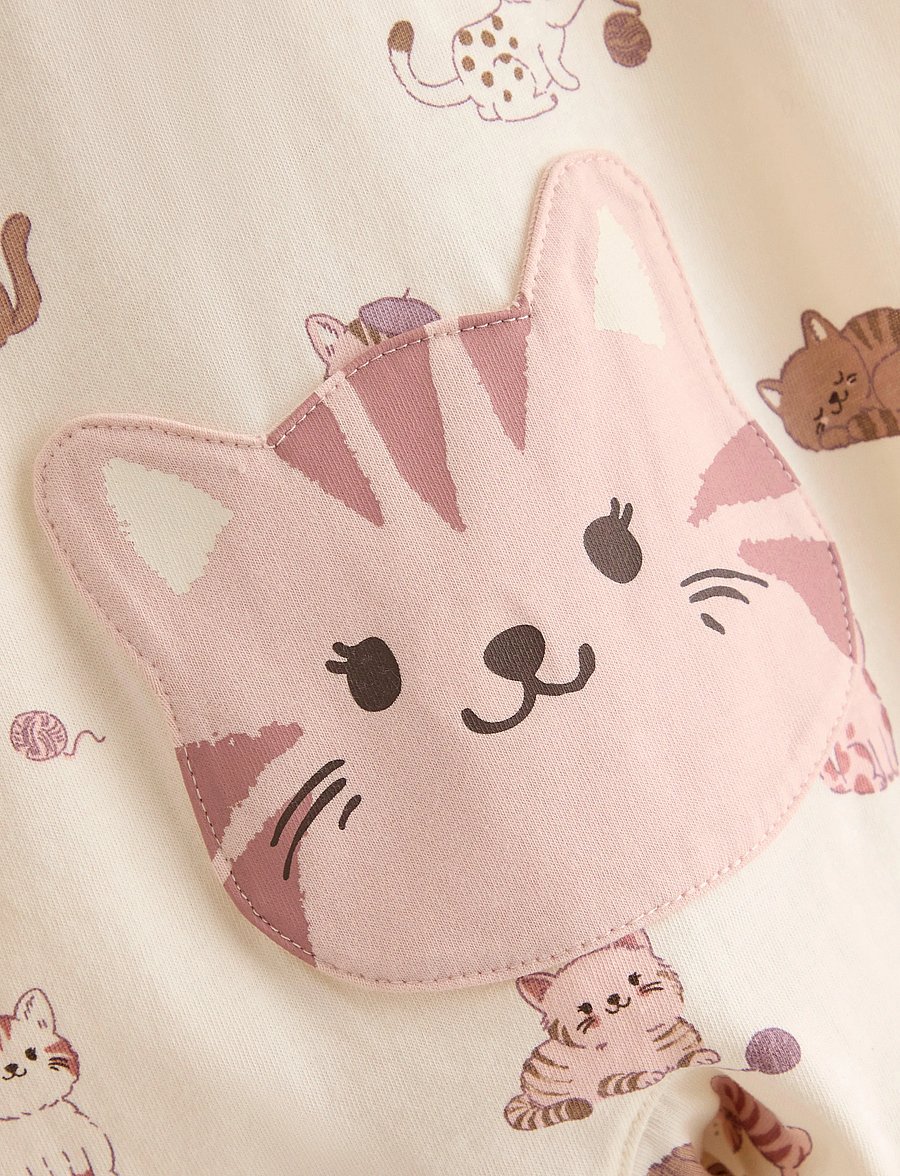 Lindex - Pyjamas with application at the back - white - 2