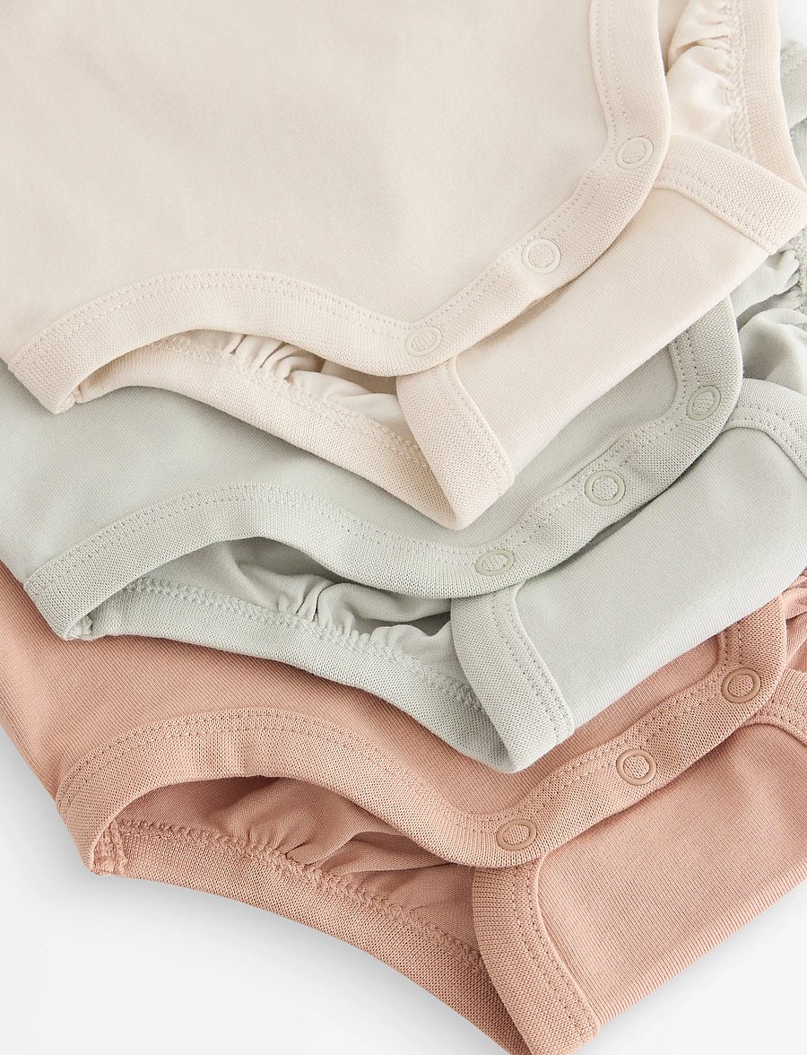 Lindex - 3-pack bodysuits - långärmade bodies - light khaki - 2