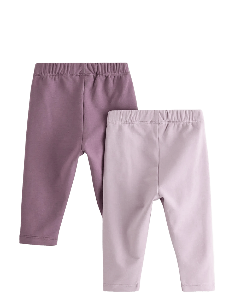 Lindex - 2-pack leggings - leggings - light dusty lilac - 1