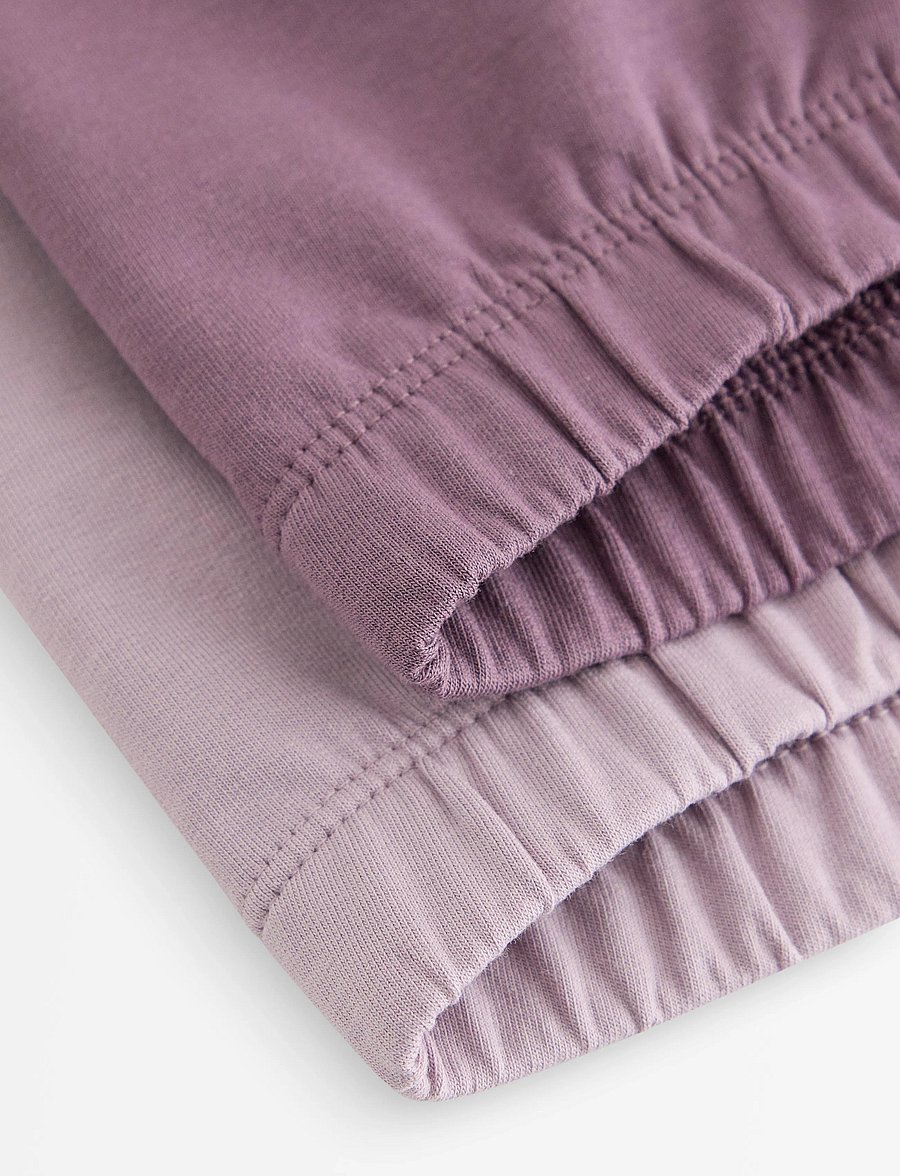 Lindex - 2-pack leggings - leggings - light dusty lilac - 2