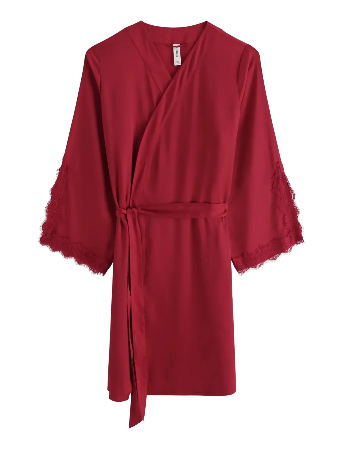 Lindex Satin robe - Unterwäsche - RED / red