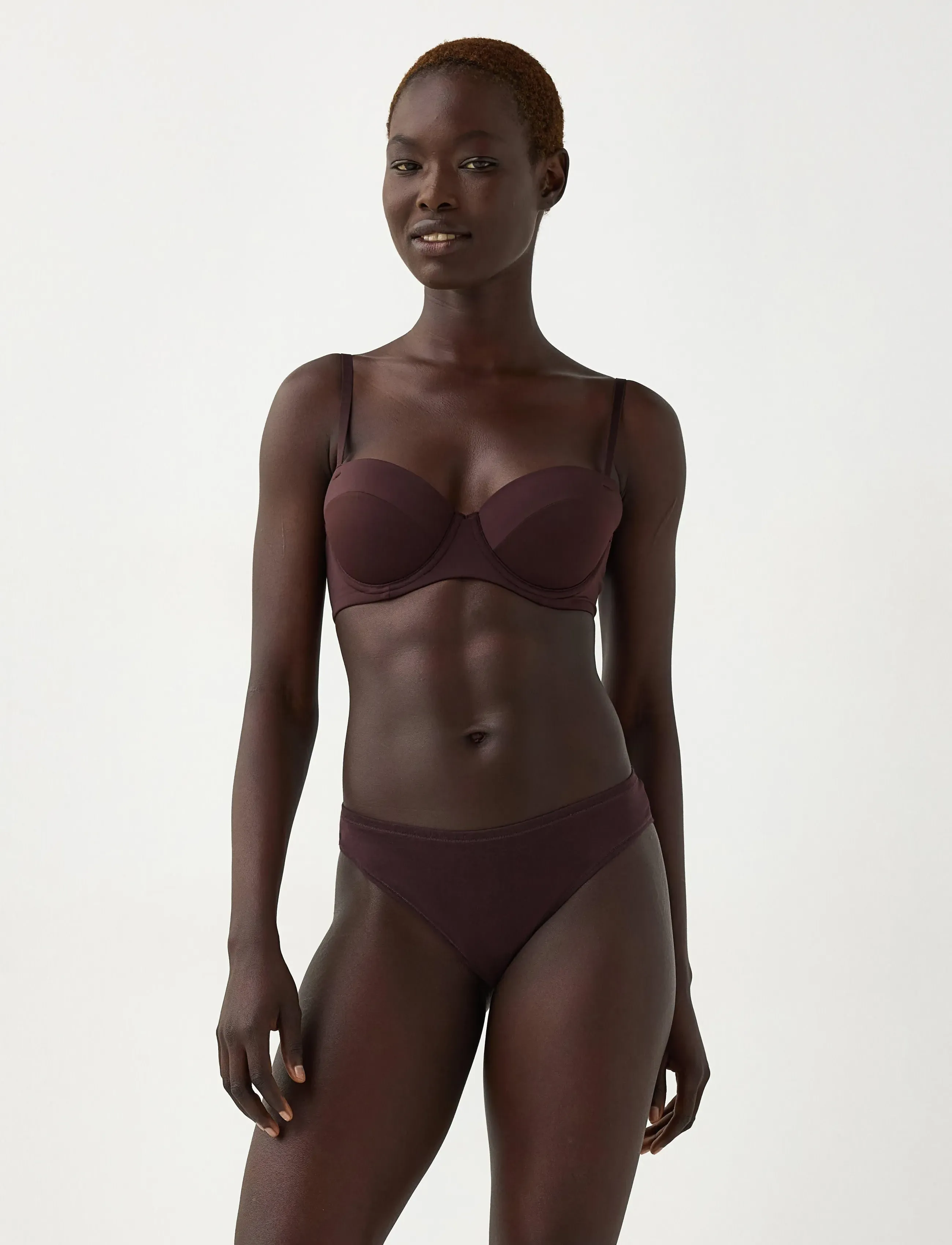 Lindex 3-pack brazilian briefs - Lindex - DARK DUSTY BROWN / brown