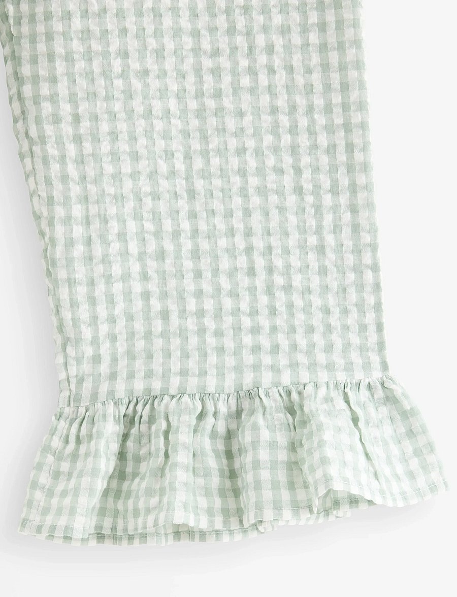 Lindex - Pyjama trousers in seersucker - pyjamasbyxor - light dusty green - 2