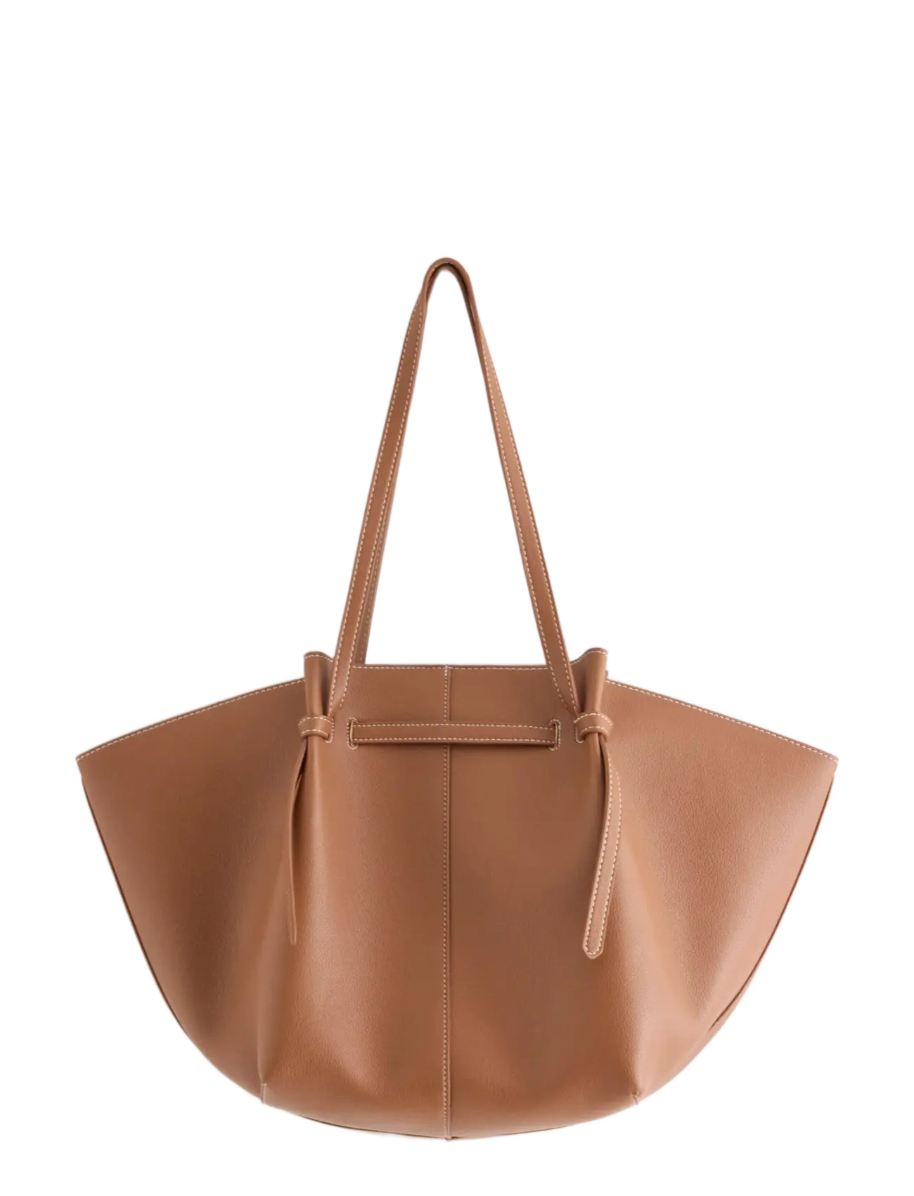 Lindex - Tote bag in imitation leather - tote bags - cognac - 1
