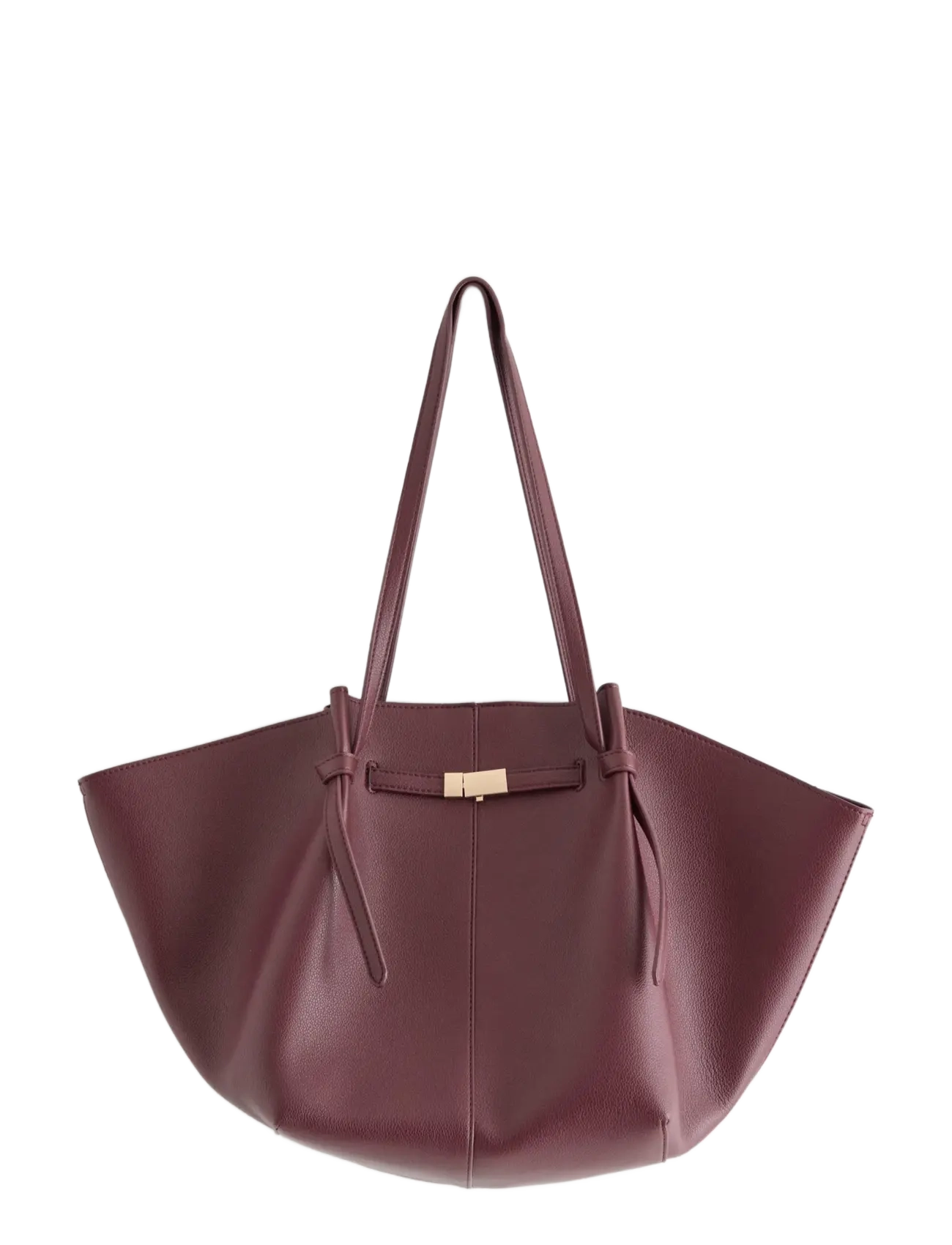 Lindex Tote bag in imitation leather - Lindex - DARK RED / burgundy