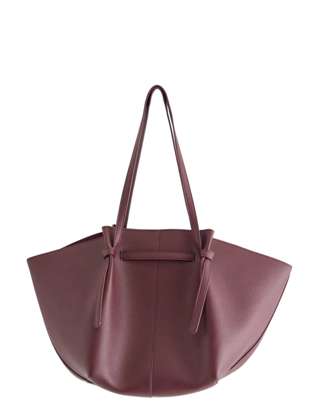Lindex - Tote bag in imitation leather - tote bags - dark red - 1