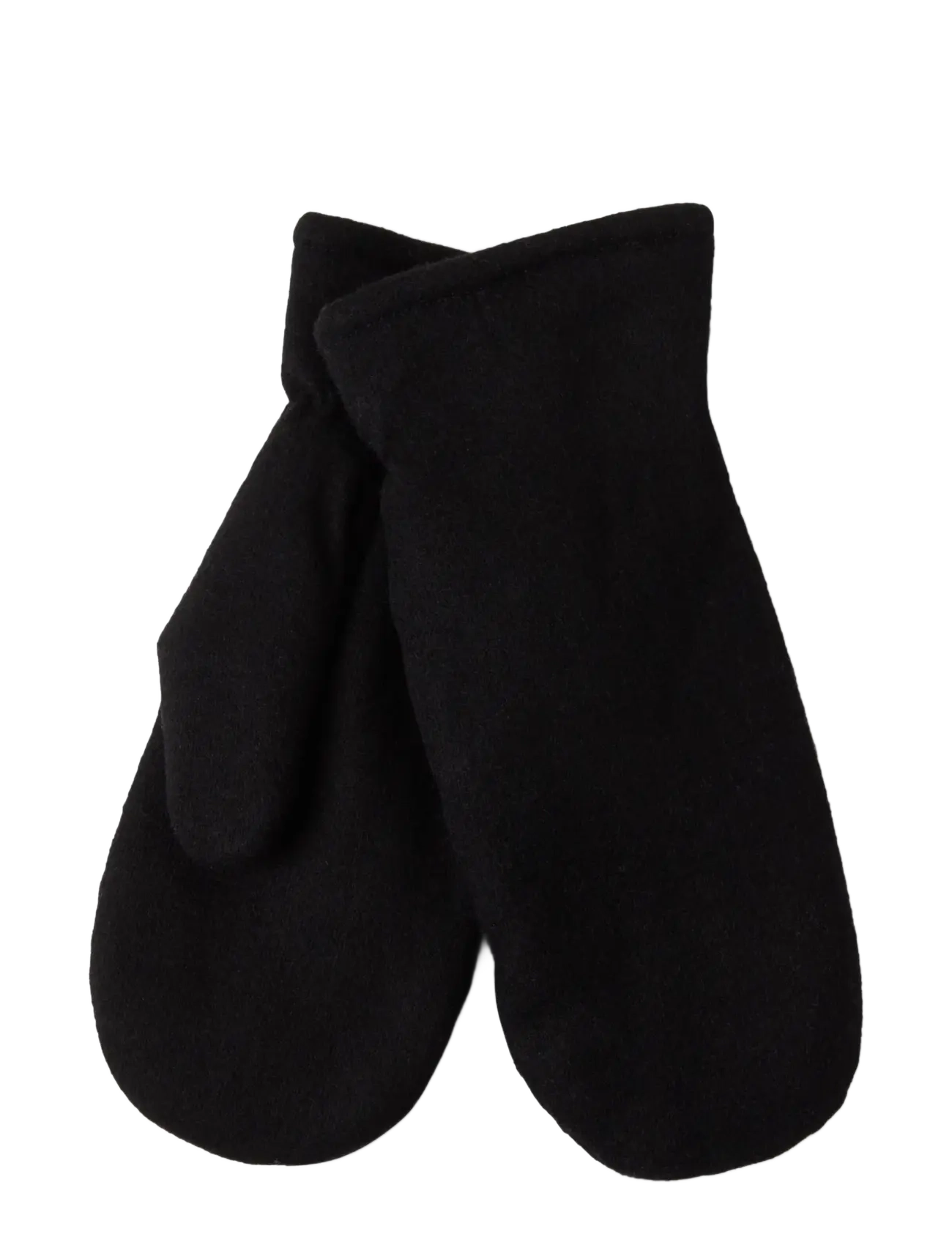 Lindex Mittens in wool blend - Fäustlinge - BLACK / black