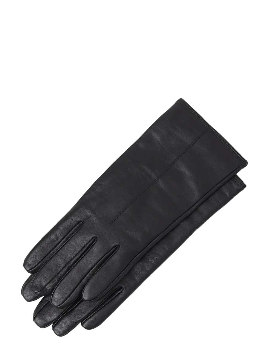 Lindex - Leather gloves - nahast kindad - black - 1