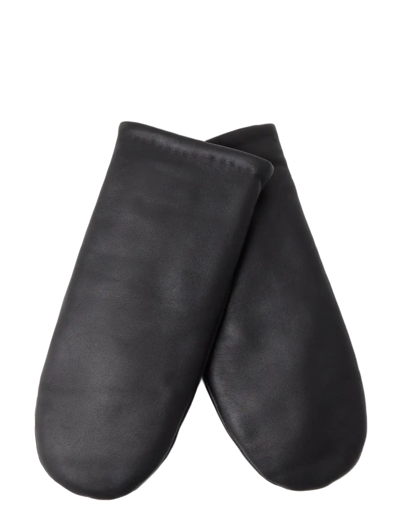 Lindex Leather mittens - Modetrender - BLACK / black