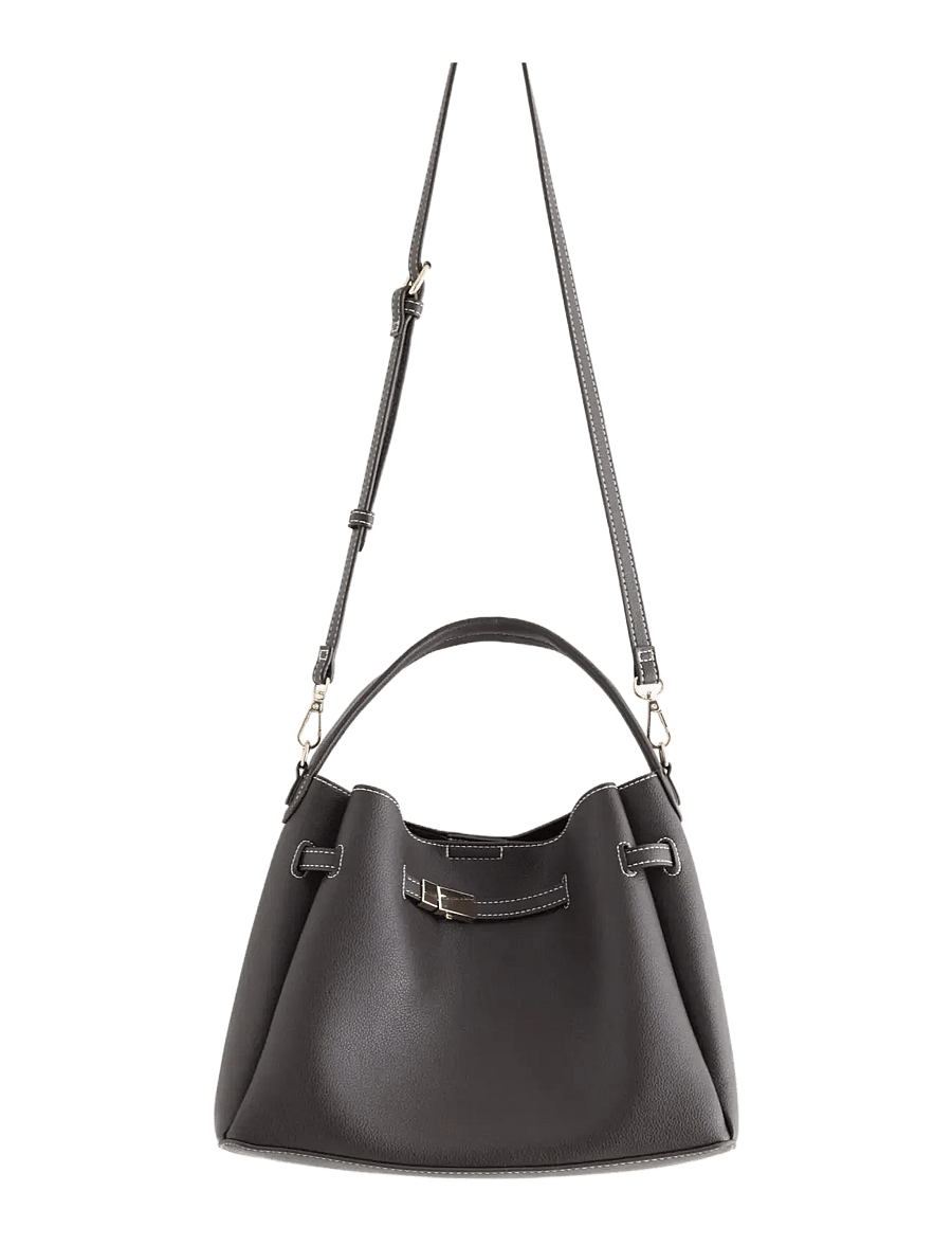 Lindex - Bag in imitation leather - fashion trends - dark brown - 0
