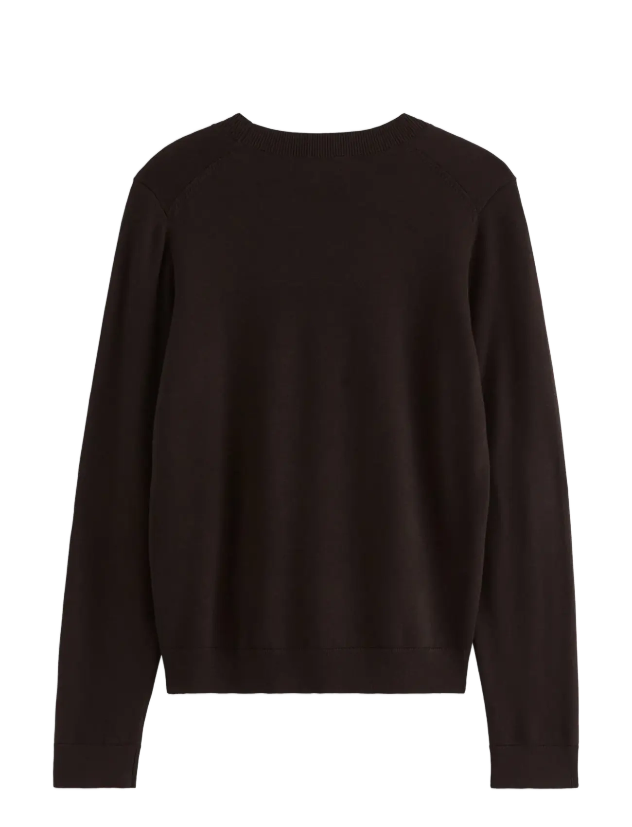Lindex - Fine-knit long-sleeved top - kampsunid - dark brown - 2